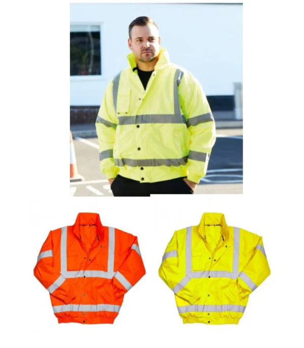 Warrior WR023 Tulsa Hi-Vis Bomber Jacket